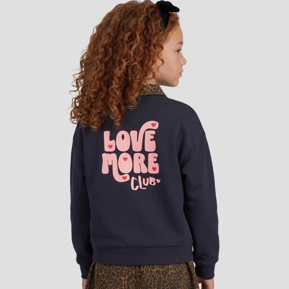 Me & My Monkey rechtvallende sweater met backprint - donkerblauw, foto 5