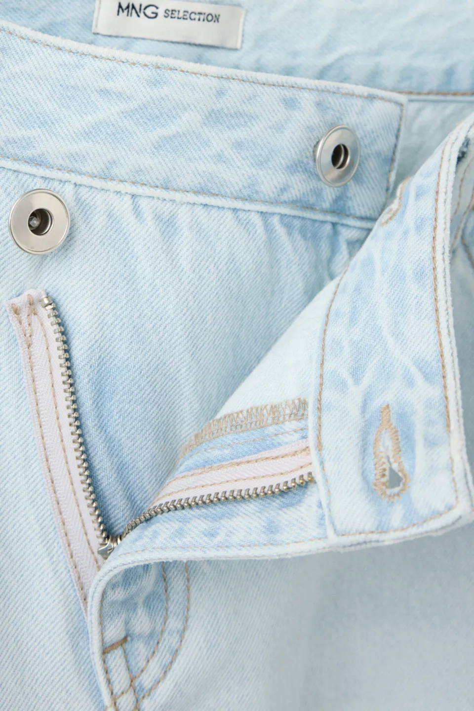 Mango TEEN baggy jeans - lichtblauw, foto 6
