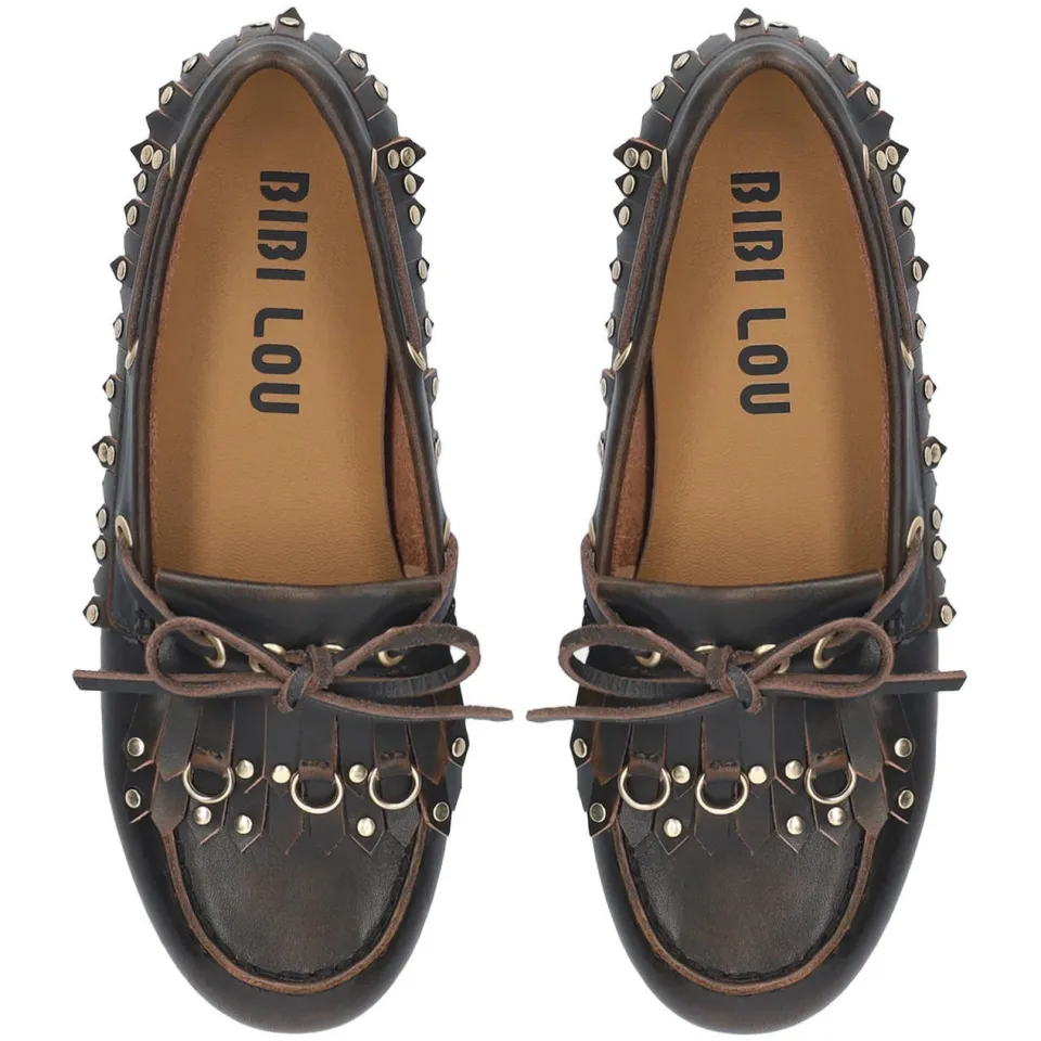 Bibi Lou Aurelie leren mocassins - donkerbruin, foto 3