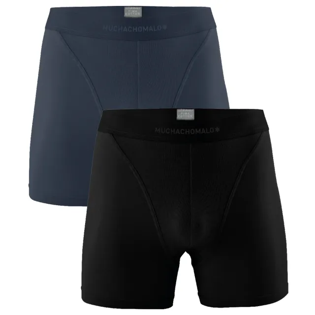 Muchachomalo Heren 2-pack Boxershorts Pima Cotton Veelkleurig