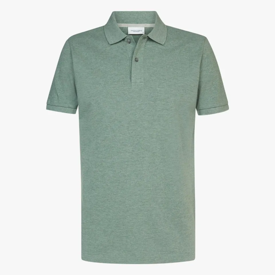 Profuomo Heren Polo's & T-shirts Basic Pique - Groen, foto 3