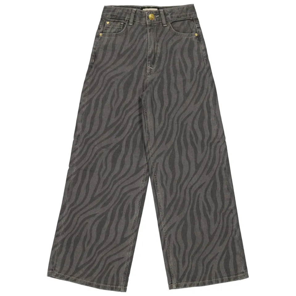 Raizzed Monaco Zebra high waist wide leg jeans - grijs, foto 3