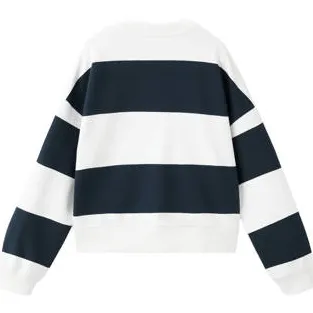 Mango Kids gestreepte sweater - marineblauw, foto 3