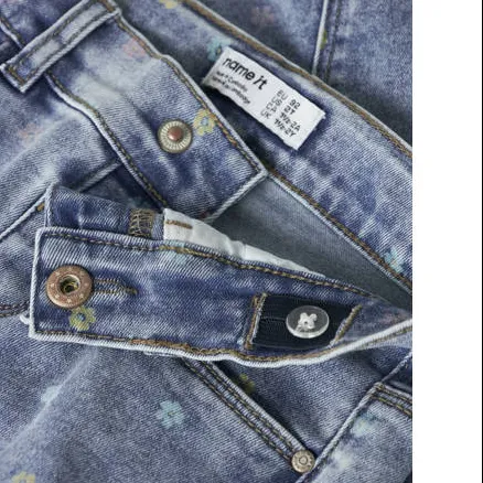 NAME IT NMFSALLI denim short middenblauw, foto 4