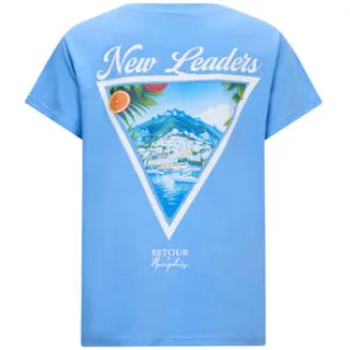 Retour Jeans T-shirt lichtblauw met backprint, foto 2