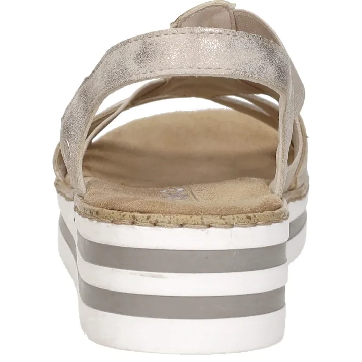 Rieker slingback pump goudkleur, foto 3