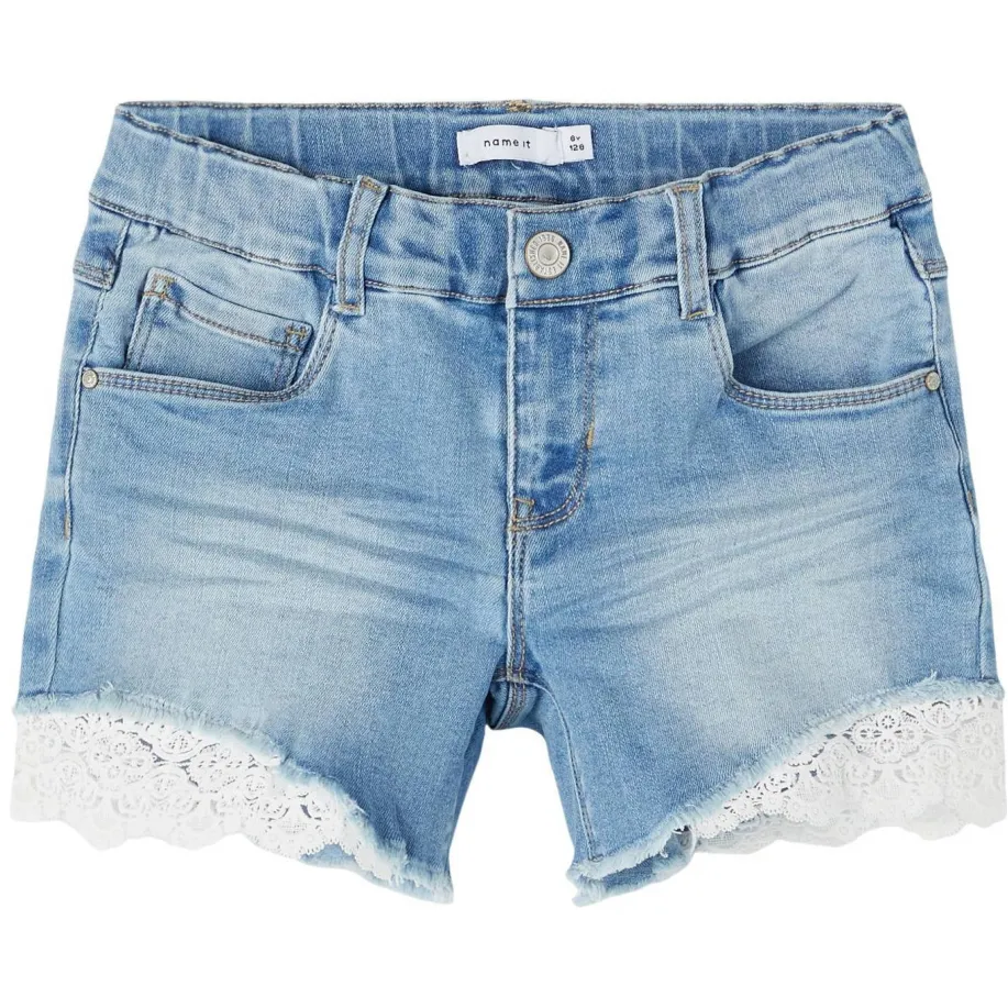 NAME IT NKFSALLI jeansshort lichtblauw medium blue denim, foto 2