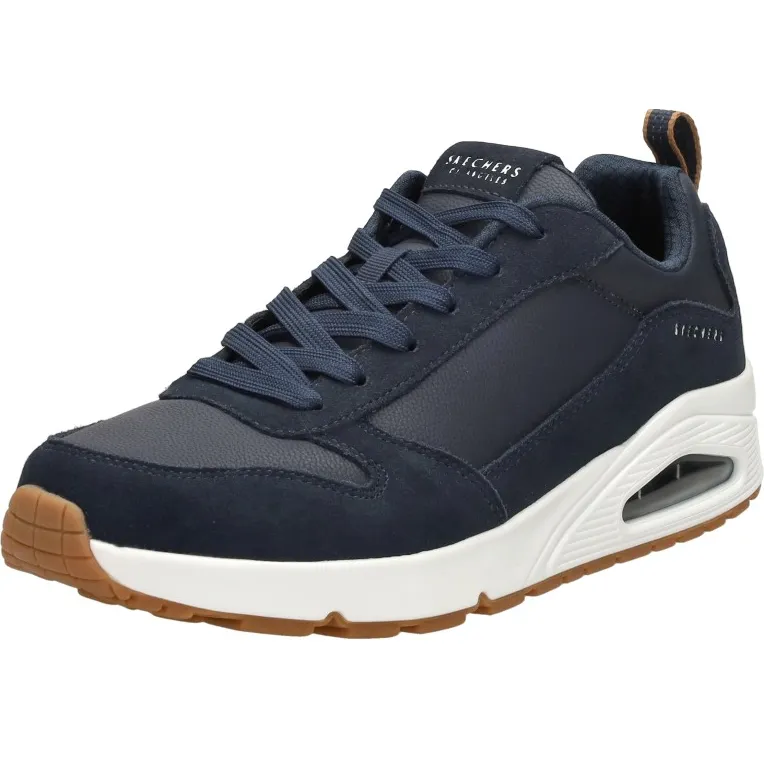 Skechers Uno Stacre lage sneakers blauw, foto 4