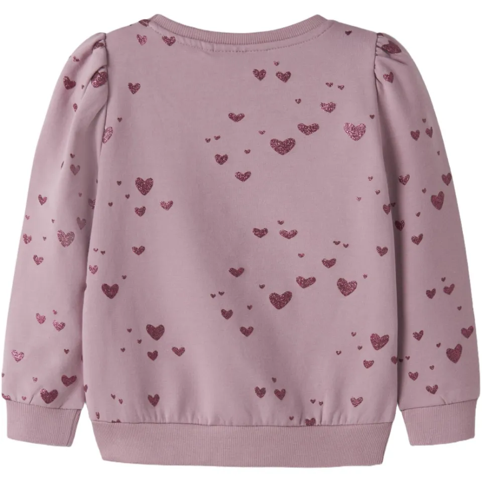 NAME IT MINI sweater met hartjes - lila, foto 2