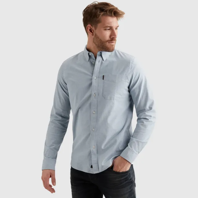 PME Legend regular casual overhemd lichtblauw