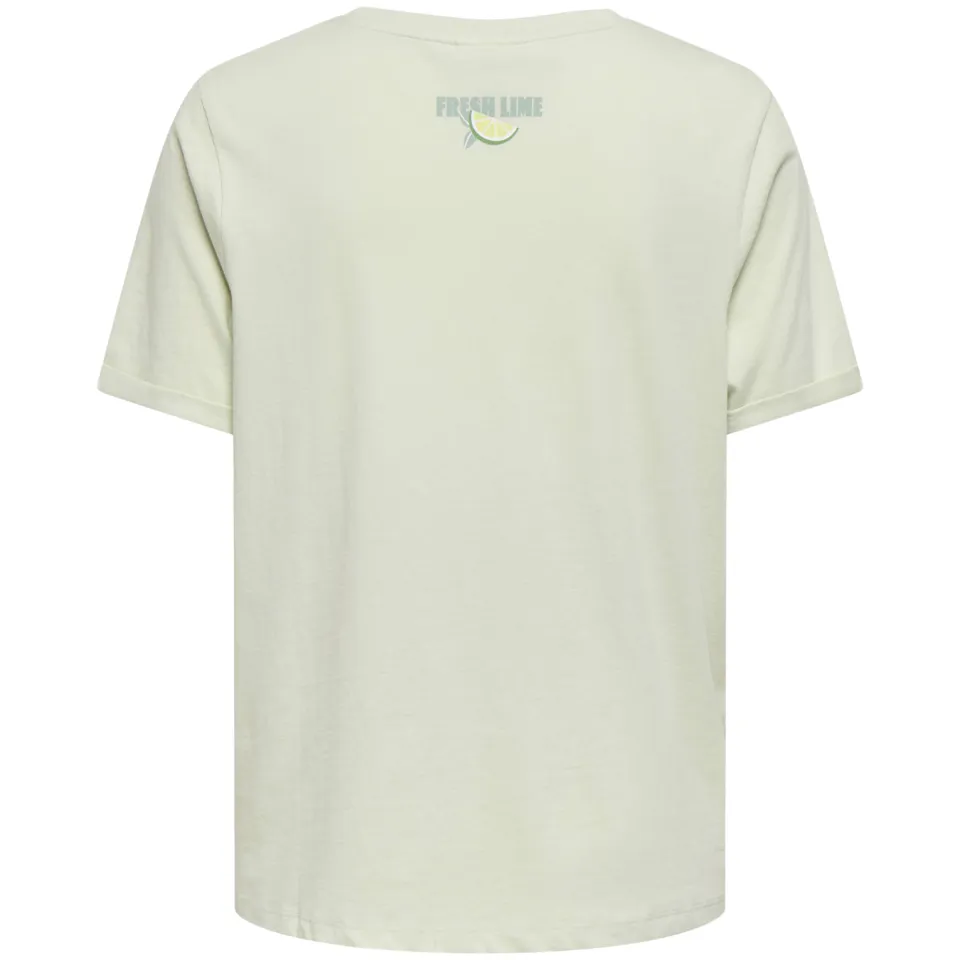 Only zwangerschaps T-shirt lichtgroen, foto 3