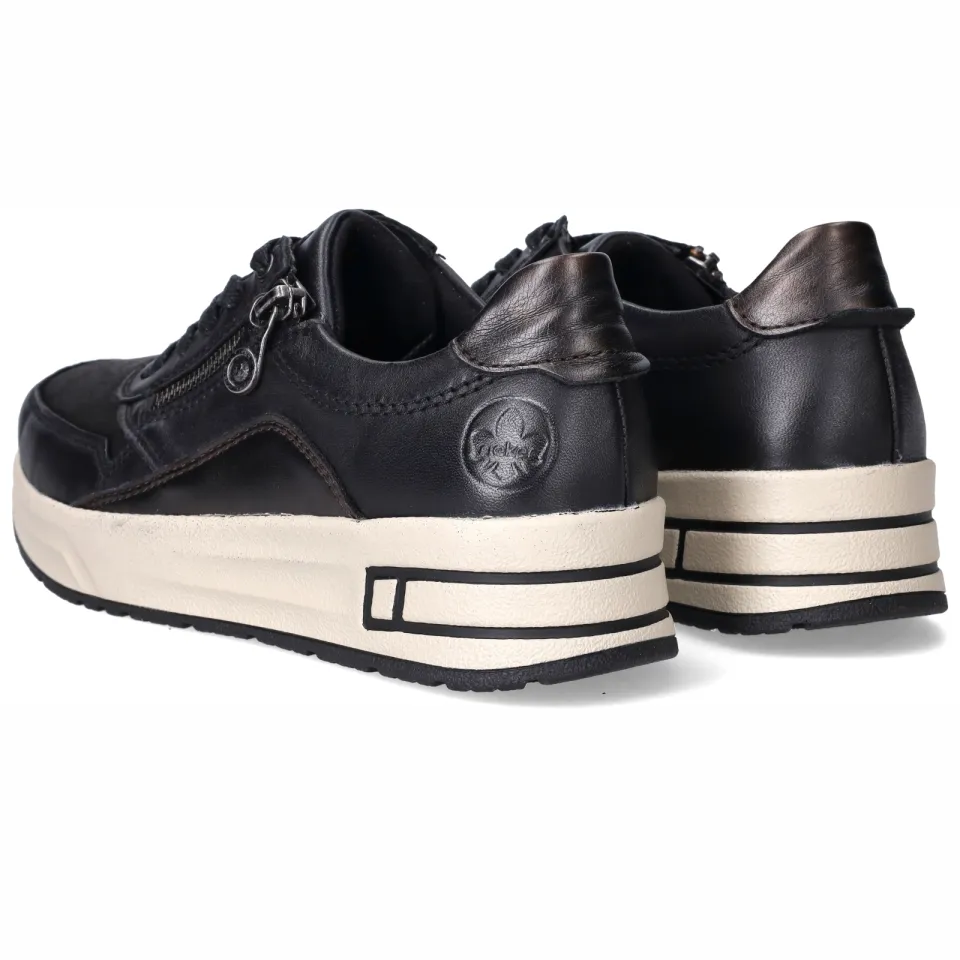 Rieker Sneakers Dames Zwart, foto 5