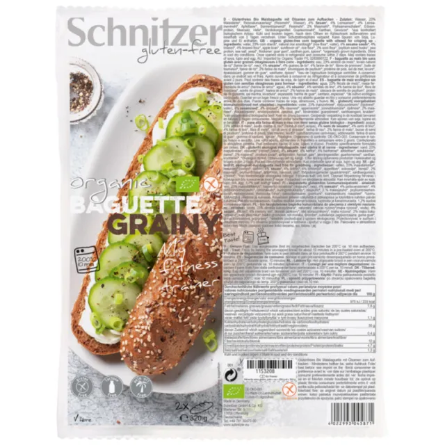 Schnitzer Bio Baguette Grainy brood