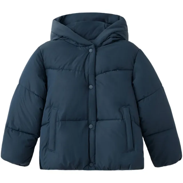 Mango gewatteerde winterjas marineblauw