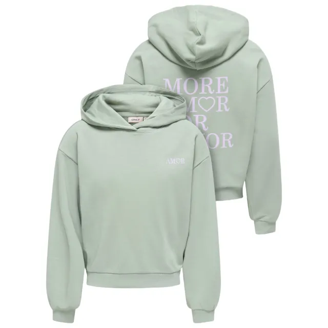 Only KIDS ONLY GIRL hoodie met backprint - mintgroen