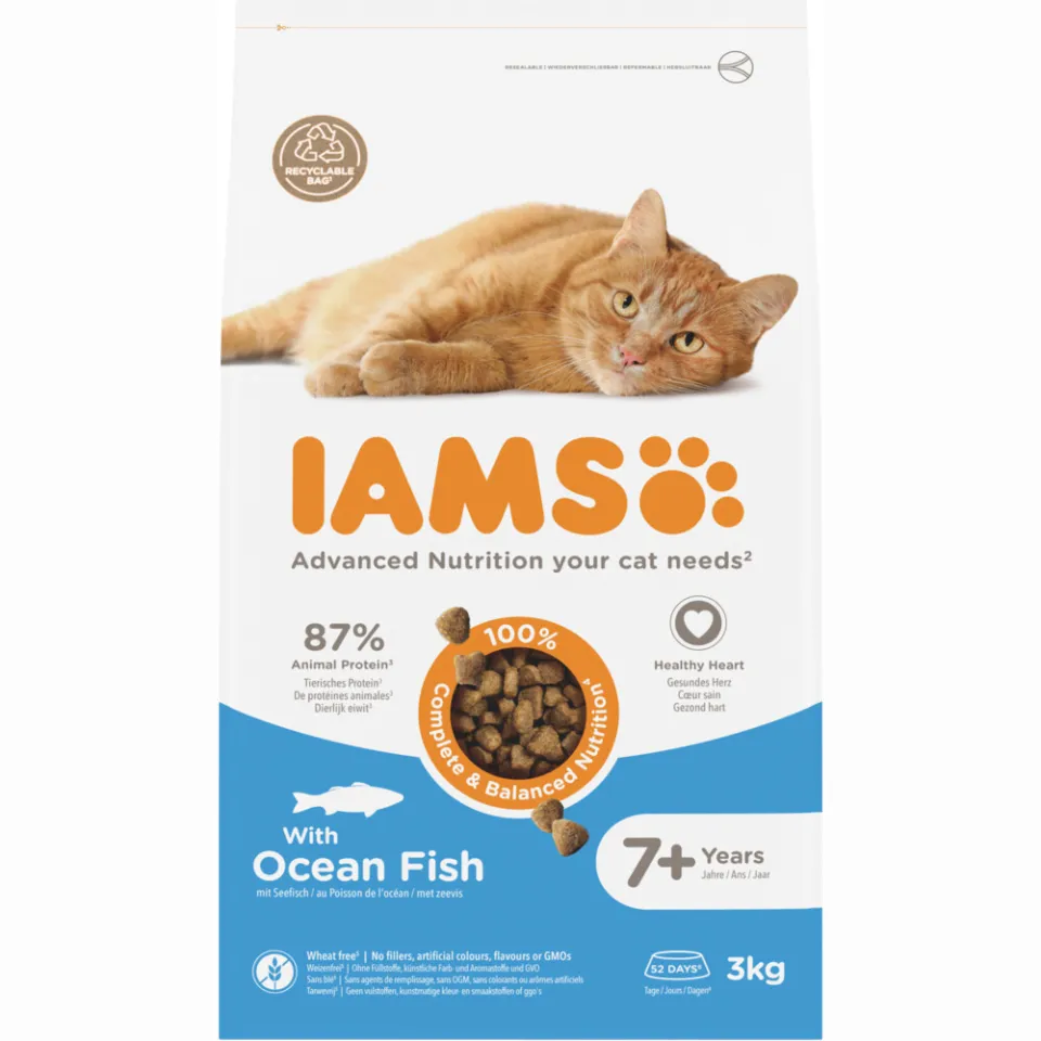 Iams kattenvoer senior oceaanvis 3 kg, foto 2