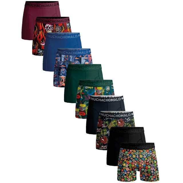 Muchachomalo Heren 10-pack Boxershorts Veelkleurig