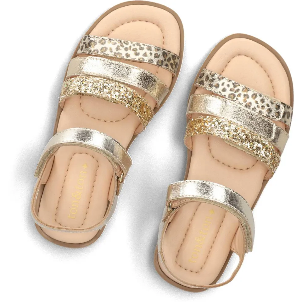 Ton & Ton Sandalen Lissa Goudkleurig, foto 2