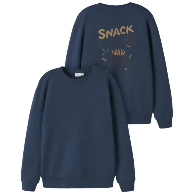 GUPPY MINI sweater met backprint - blauw