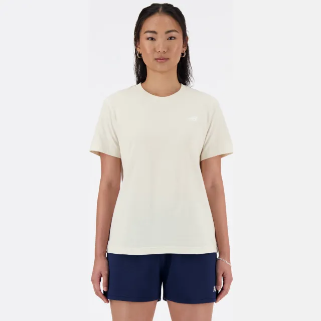 New Balance T-shirt ecru Wit