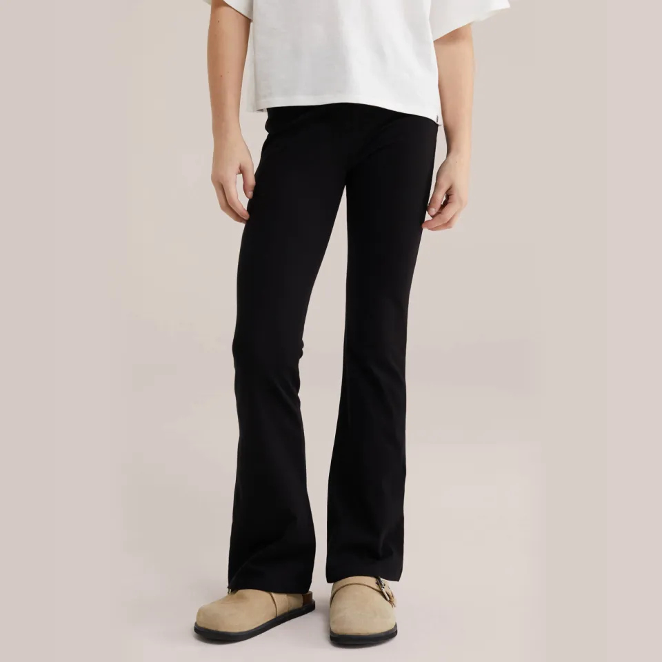 WE Fashion legging zwart/bruin set van 2, foto 4