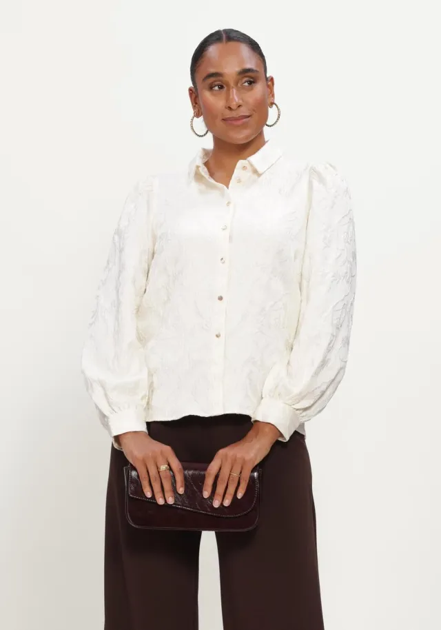 Freebird Benda blouse gebroken wit
