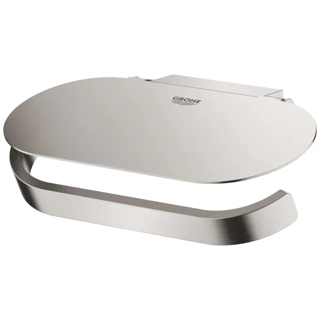 Grohe Selection toiletrolhouder met deksel Supersteel RVS Look