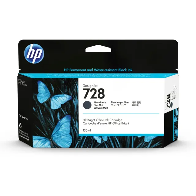 Hp 728, 130-ml Mat Zwart inkt