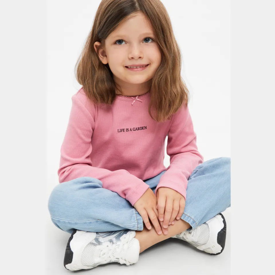 s.Oliver longsleeve met borduursels roze, foto 4