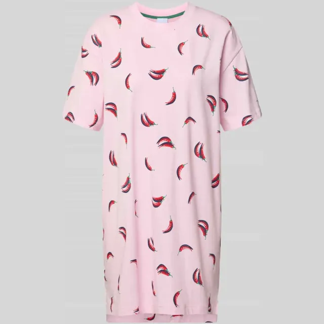 Mey Nachthemd met relaxed fit van katoenmix roze, foto 2
