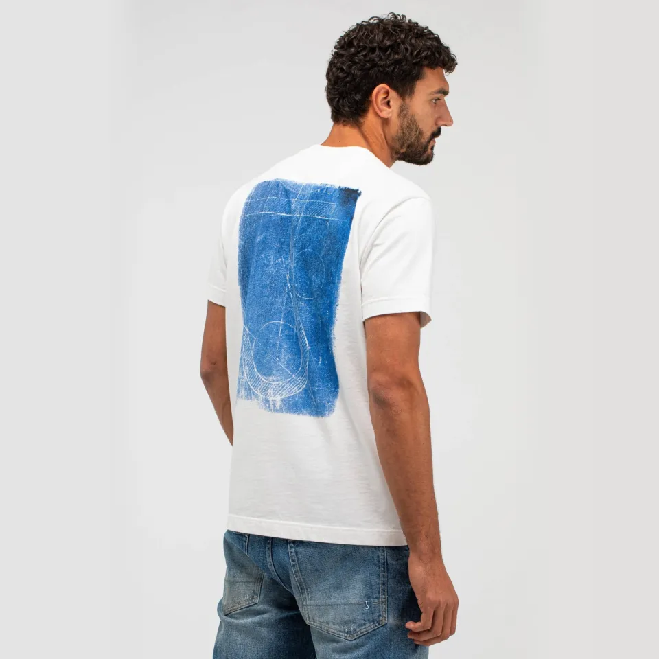 Butcher of Blue relaxed T-shirt met backprint wit, foto 4