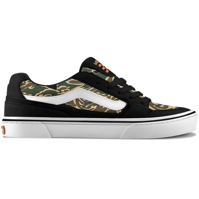 Vans Caldrone katoenen sneakers met print - zwart/camel