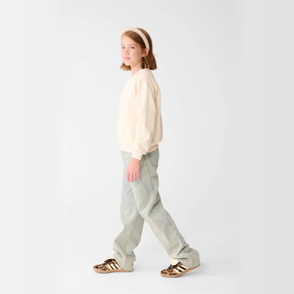 Shoeby barrel high waist barrel jeans washed light blue denim, foto 6