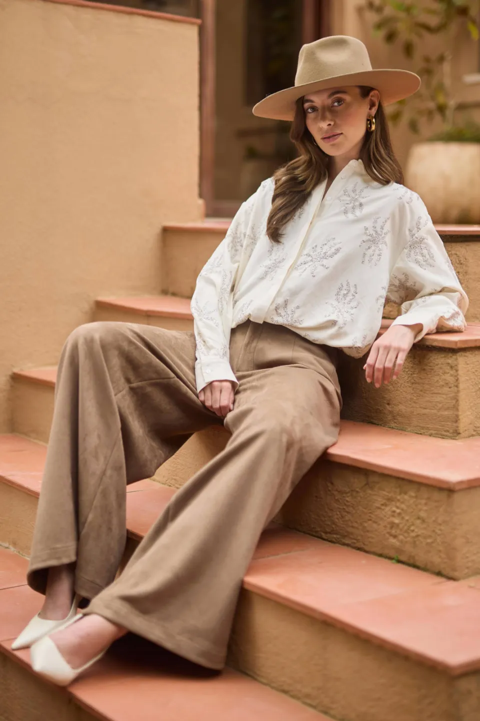 NUKUS Aster blouse ecru, foto 4