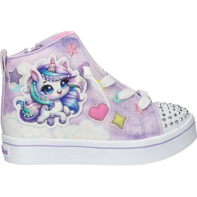 Skechers sneakers met lichtjes lila