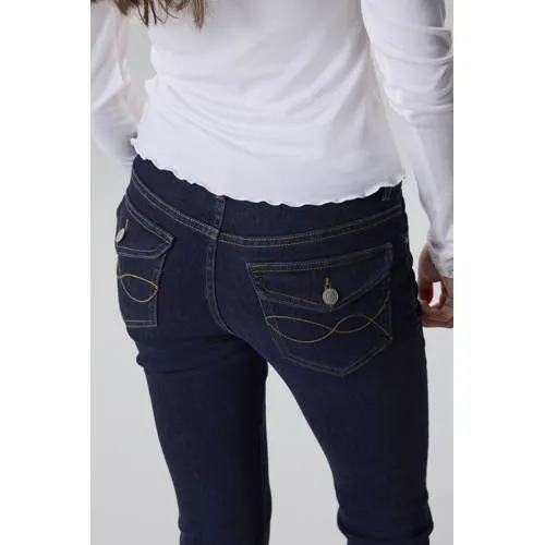LMTD NLFBLIBLING flared jeans - donkerblauw, foto 4