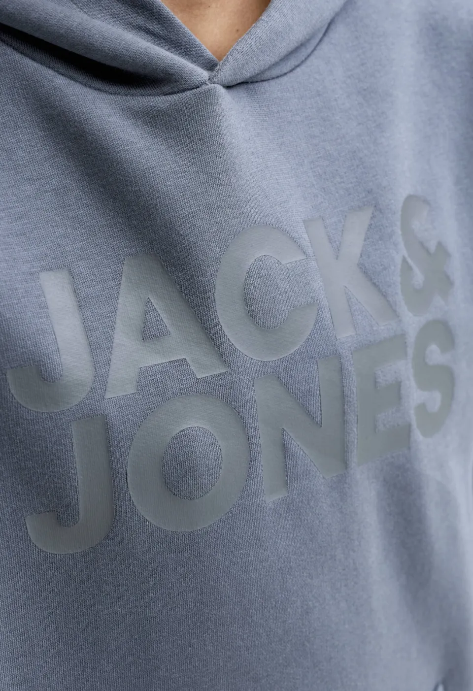 Jack & Jones JUNIOR rechtvallende hoodie met logo - grijsblauw, foto 7