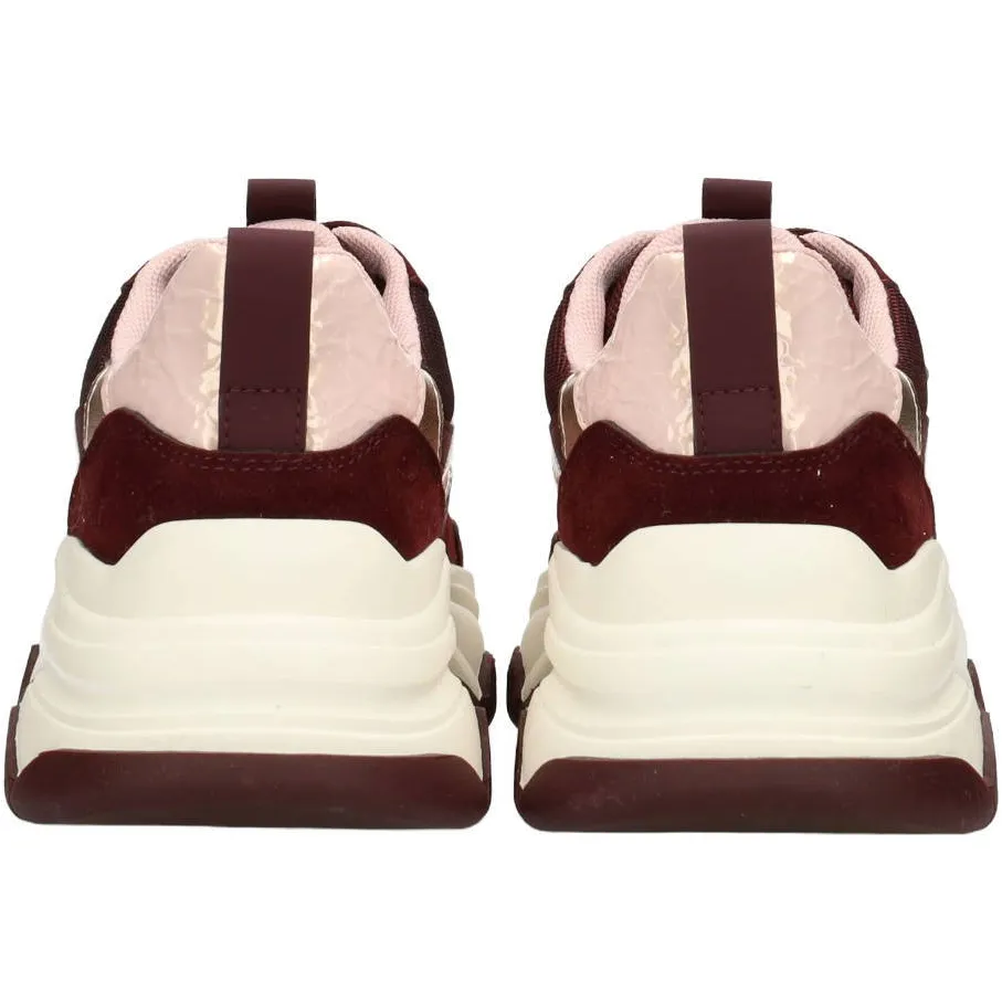 POSH by Poelman Gigi chunky sneakers - aubergine/lichtroze, foto 2