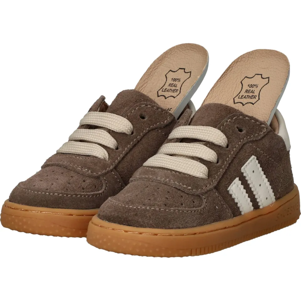 Shoesme Baby-proof Extreme Flex sneaker middelbruin taupe, foto 5