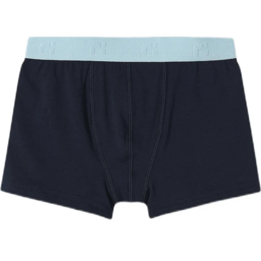 NAME IT boxershort lichtblauw grijs donkerblauw 5-pack, foto 4