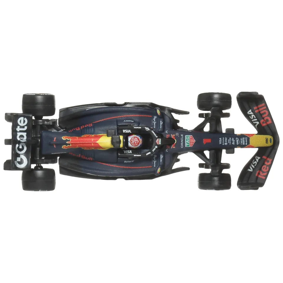 Hot Wheels Formule 1 raceauto donkerblauw, foto 3