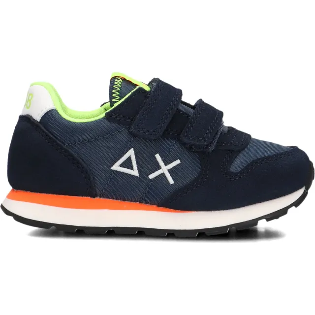 Sun68 Tom Fluo lage sneakers navy Blauw