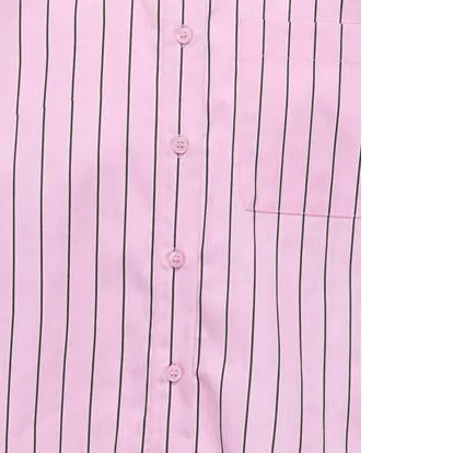 Only gestreepte blouse roze, foto 4