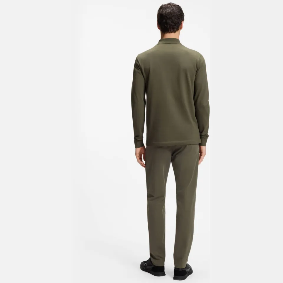 Boss slim fit polo met logo - bright green, foto 4