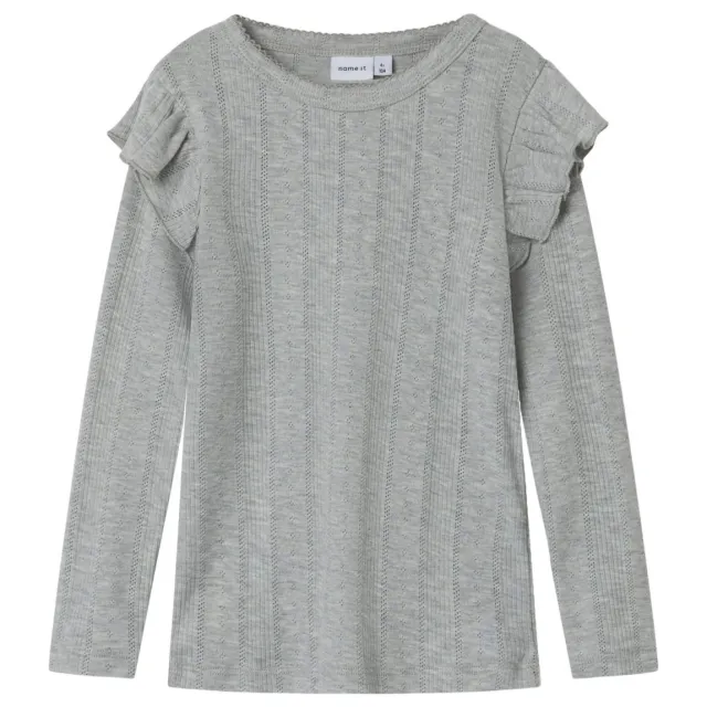 NAME IT MINI longsleeve grijs melange