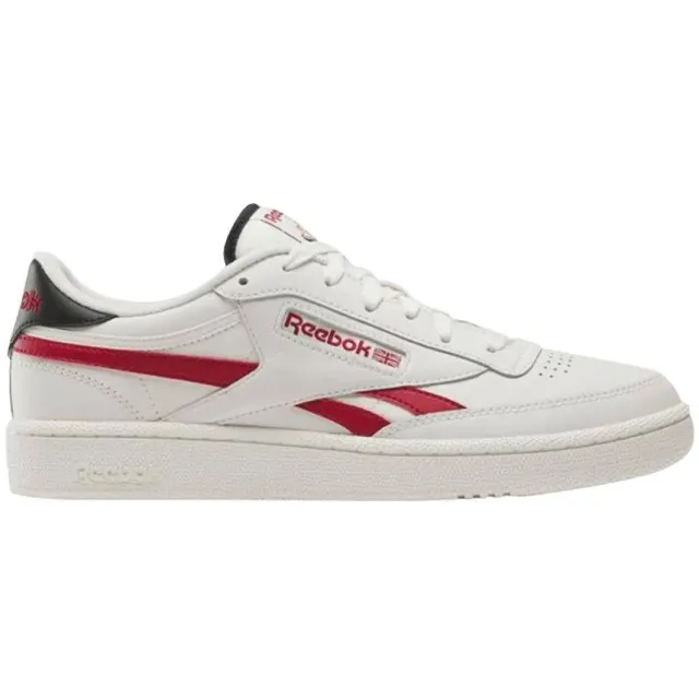 Reebok Club C Revenge leren sneakers - ecru/rood
