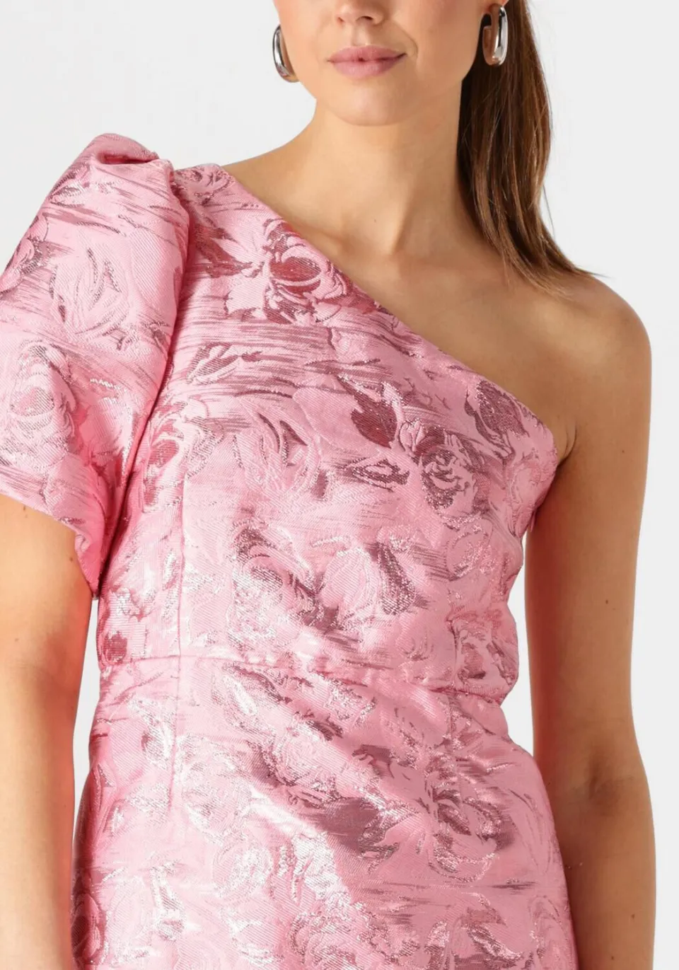 Freebird Dania Lurex minijurk roze, foto 4