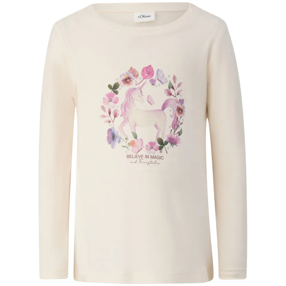 s.Oliver longsleeve met print ecru, foto 3
