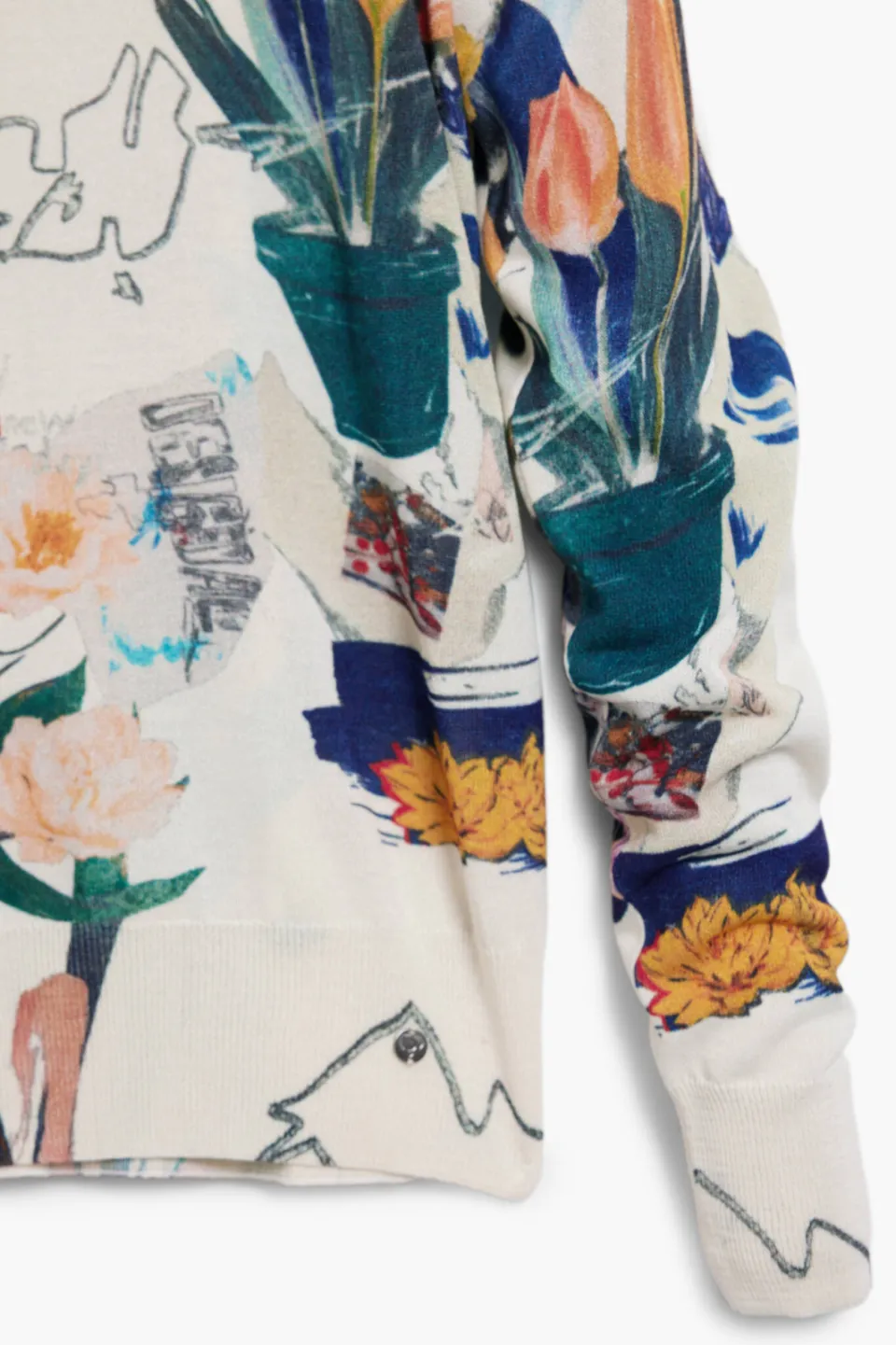 Desigual pullover ecru, foto 4
