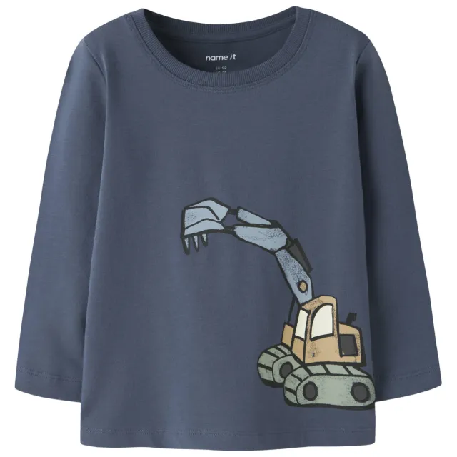 NAME IT longsleeve blauw met print